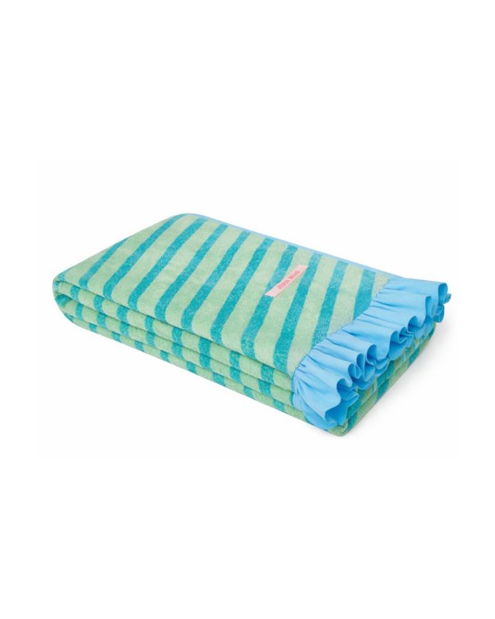 Serviette de plage volantée