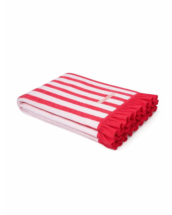 Serviette de plage volantée